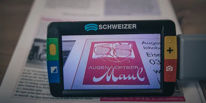 vergrößernde Sehhilfen